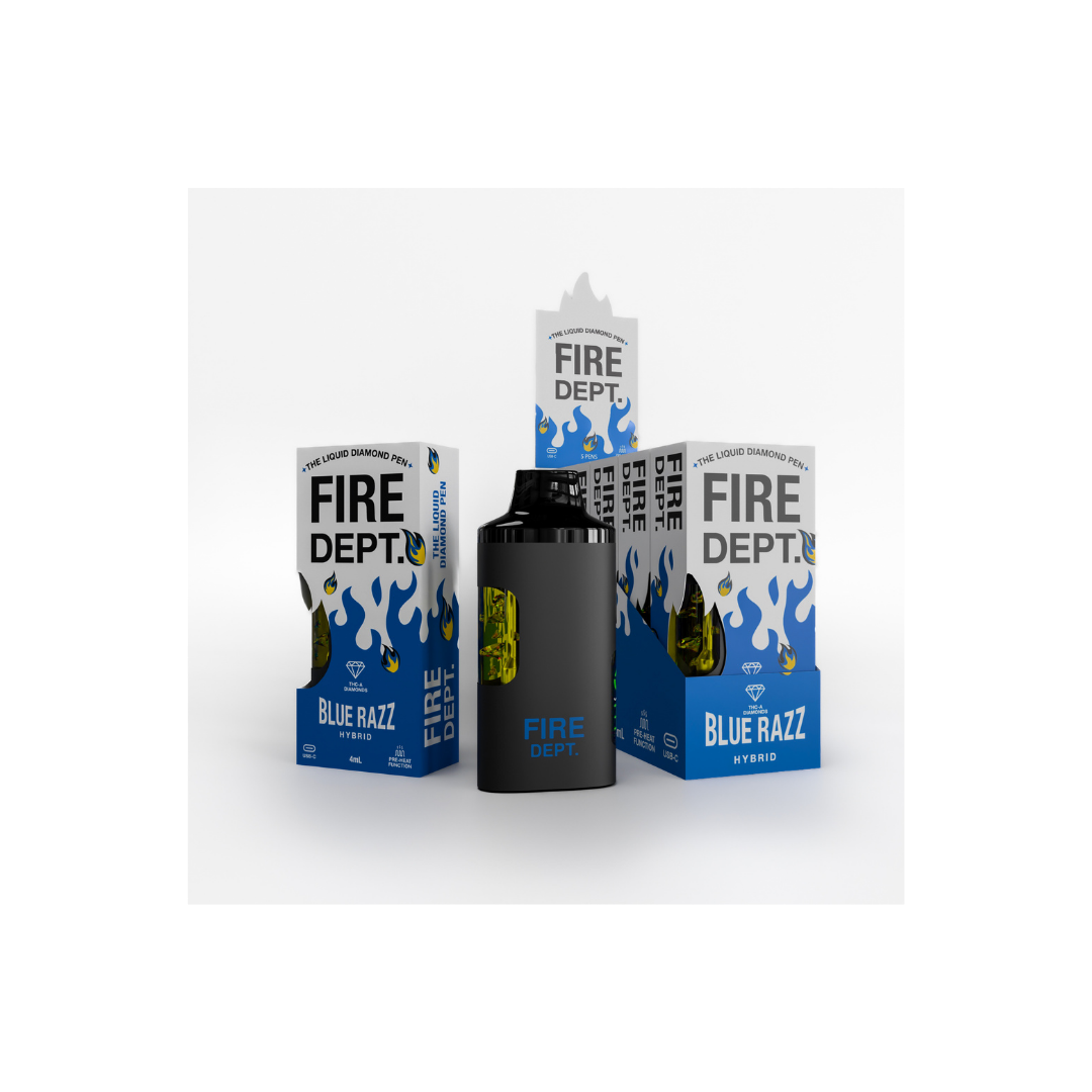 Blue Razz 4ml Disposable Vape Hybrid GoldenDazeHemp Blue Razz 4ml Disposable Vape Hybrid GoldenDazeHemp